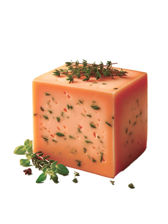 Orange Cheddar with herbs