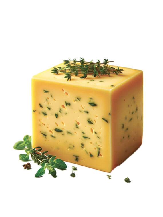 Yellow Cheddar with herbs